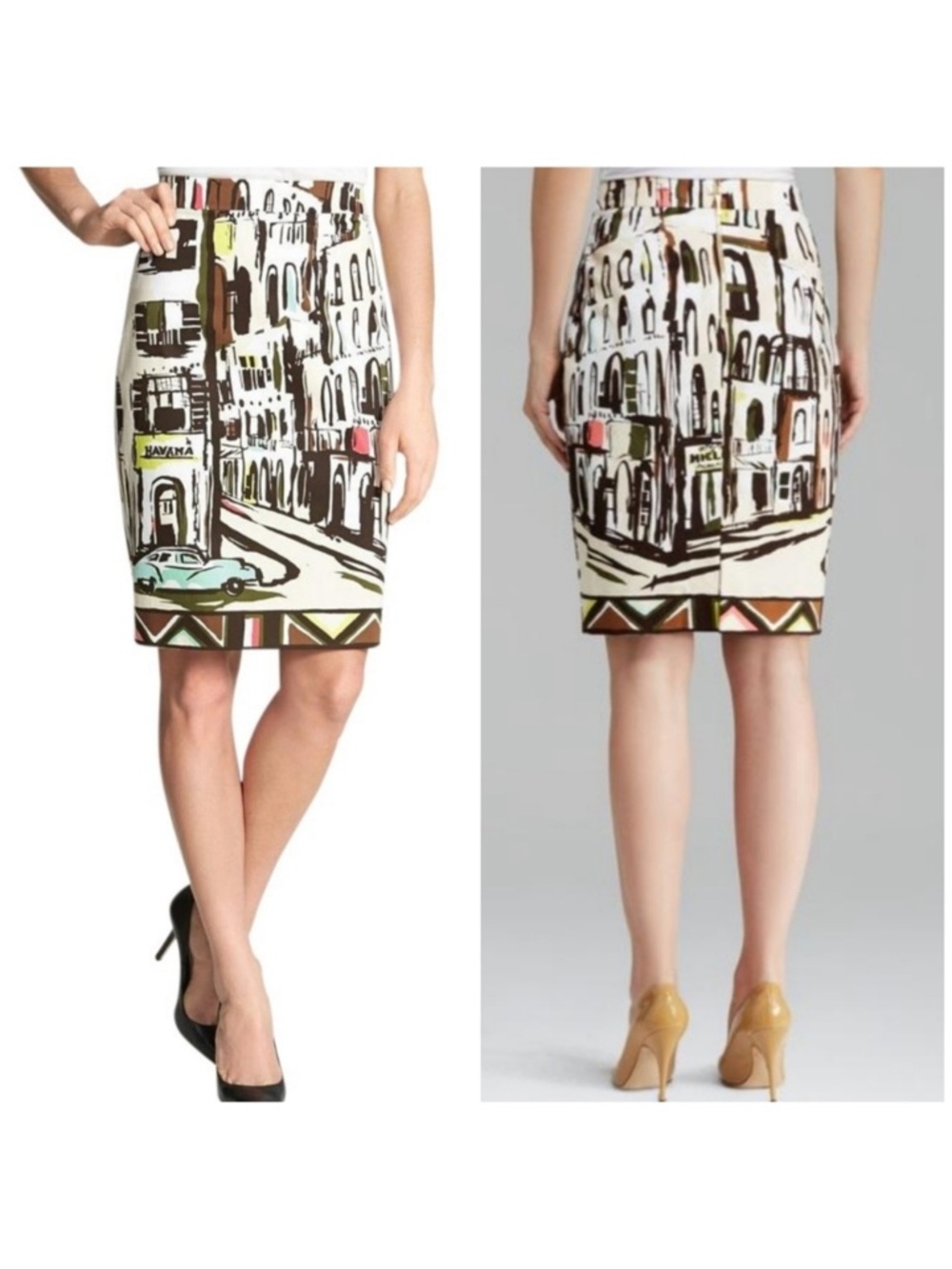 Kate Spade Havana Print Skirt size 6 - Picture 3 of 11